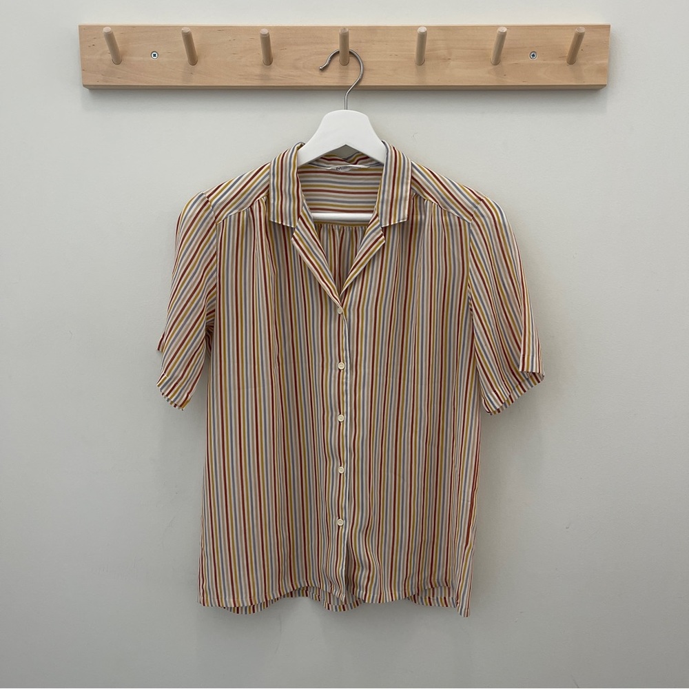 Vintage Striped Button Down Shirt